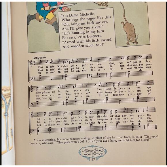 1927 Nursery Friends From France My Travelship For Children Nursery Rhymes - Picture 2 of 6